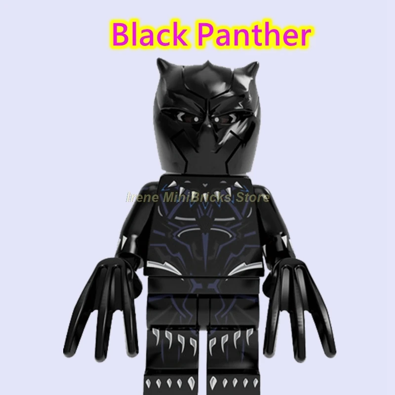 Черная пантера Erik Killmonger Okoye Мстители Endgame танос Супер Герои строительные блоки Марвел Капитан - Цвет: Black Panther