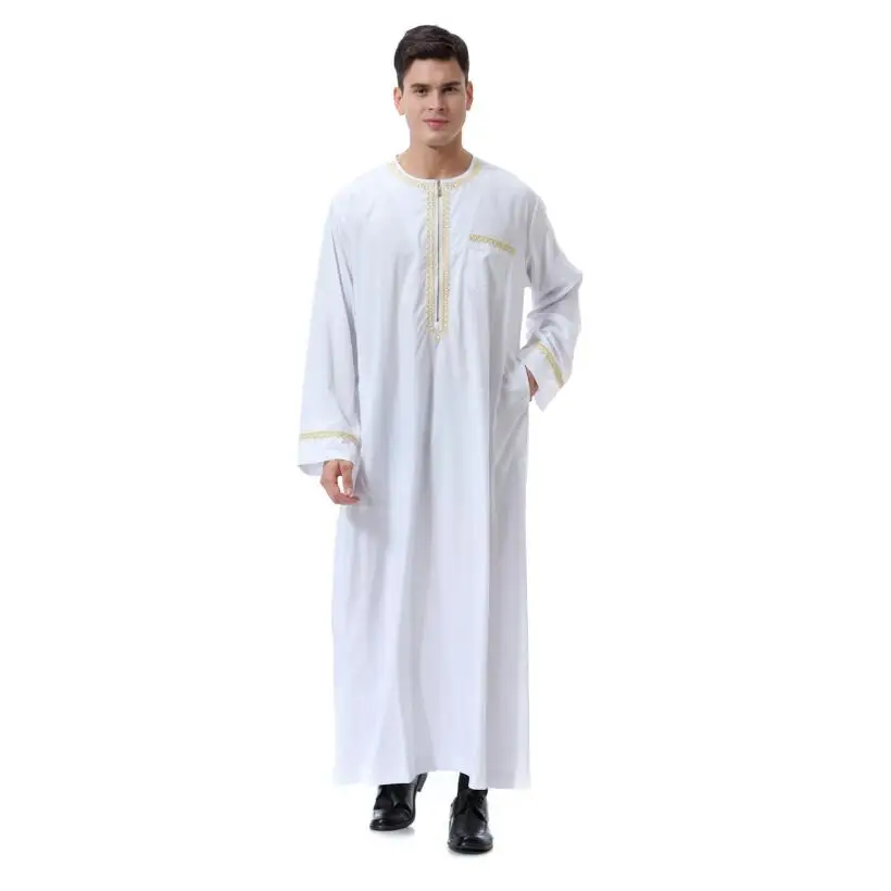 Eid abaya арабское платье thobes Мужская мусульманская одежда ropa de hombre для мужчин jubba