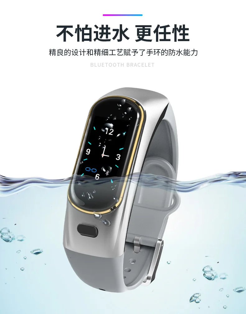 H109 Bluetooth Вызов умный Браслет IP67 водонепроницаемый металлический сердечный ритм мониторинг кислорода в крови информация S