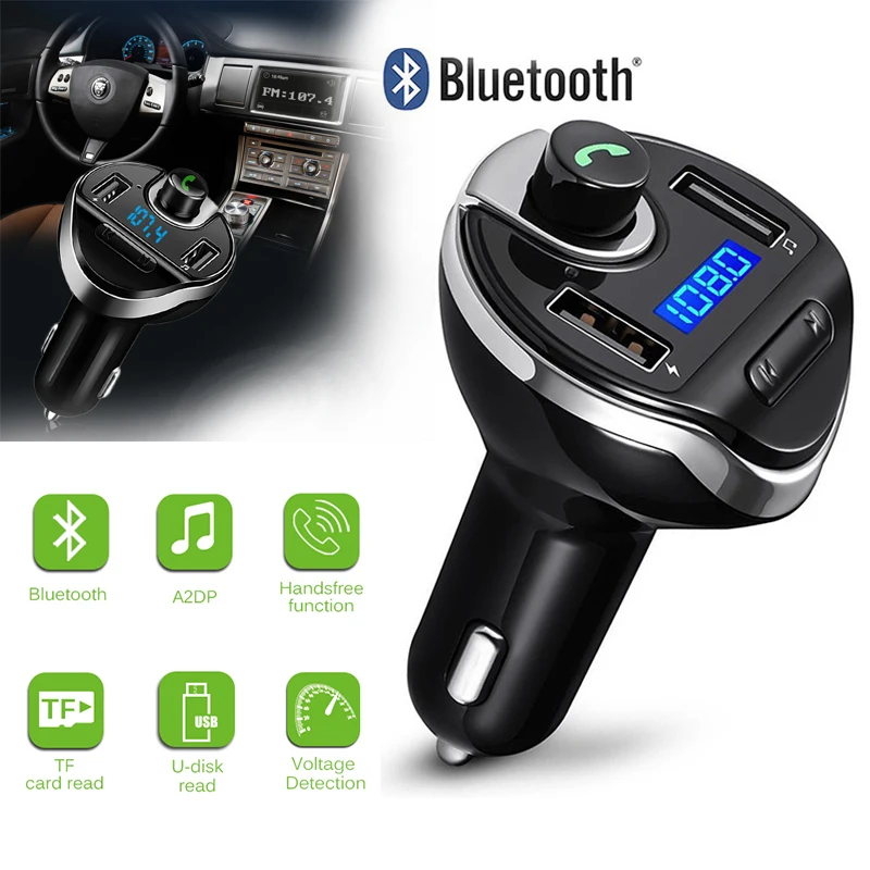 Автомобильный MP3 плеер USB музыкальный адаптер Bluetooth громкая связь FM модулятор