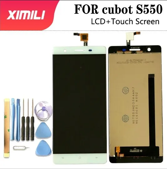 5," для Cubot S550 NSF550HD3044 ЖК-дисплей+ сенсорный экран жидкокристаллический графический планшет замена стеклянной панели для Cubot S550 vers