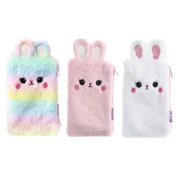 

Kawaii Plush Rabbit Bunny Pencil Bag Pen Case Makeup Pouch Coin Purse Storage Q6PA