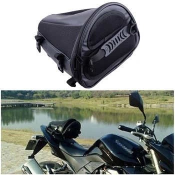 

CITALL NEW Motorcycle Dirt Bike Dual Sport Black Waterproof Microfiber Tail Bag Back Seat Storage Carry Hand Shoulder Saddlebags