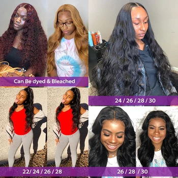 Luvin 28 30 32 34 40 Inch 1 3 4 Brazilian Hair Weave Bundles Body Wave Remy Human Hair Natural Double Drawn 6