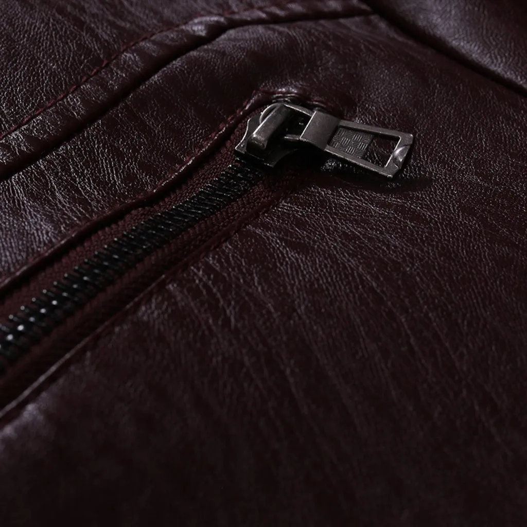 Jaqueta de couro masculino мужские новые стильные модные однотонные локомотивные пальто для отдыха jaqueta de couro leren jas