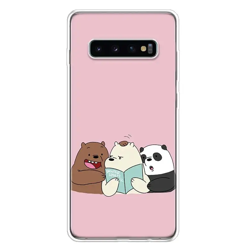 Чехол для телефона с изображением голых медведей для samsung Galaxy S10+ Lite Note 10 9 8 S9 S8 J4 J6 J8 Plus S7 S6 - Цвет: TW239-5