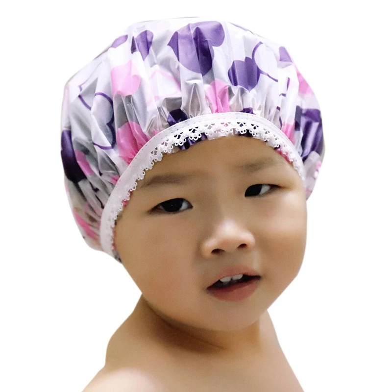 Children Baby Kids Waterproof Elastic Shower Bathing Bath Salon Hair Head Shampoo Cap