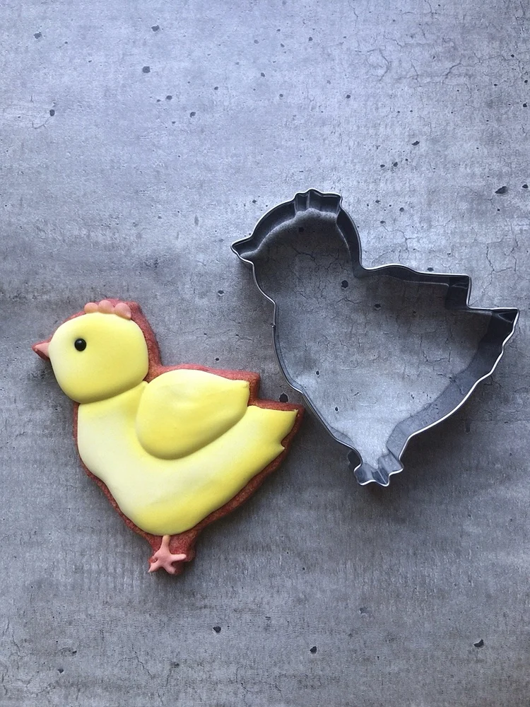 Spring Easter Cutters 3pcs Egg Hatching Chick Chick Biscuit Fondant Pastry Bread Stainless Steel Large Size Cooki Mold