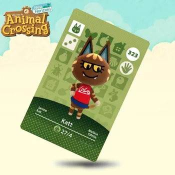 

323 Katt Animal Crossing Card Amiibo Cards Work for Switch NS 3DS Games