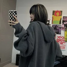 Camiseta de manga larga con capucha para parejas, ropa informal holgada de gran tamaño, Hip Hop, Harajuku, invierno, 2022