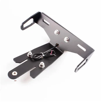 

License Plate Fender Eliminator Holder Bracket Kit For Kawasaki ER-6N/F 2012-2015 Ninja 650R 2013-2015 Black Moto Accessories