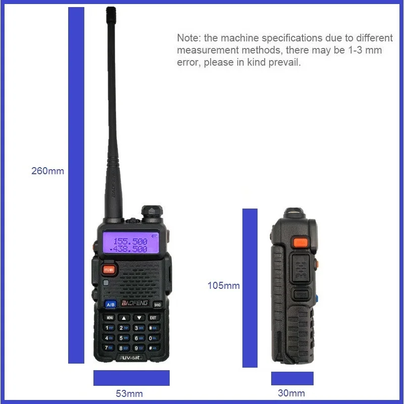 Портативная рация Baofeng UV 5R 8 Вт Высокая мощность любительская радиостанция