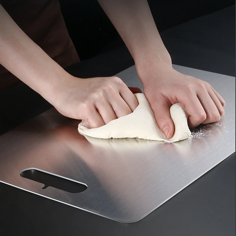 Домашняя разделочная доска многофункциональная кухонная Нетоксичная гладкая Антибактериальная подвесная из нержавеющей стали защита от плесени для кемпинга