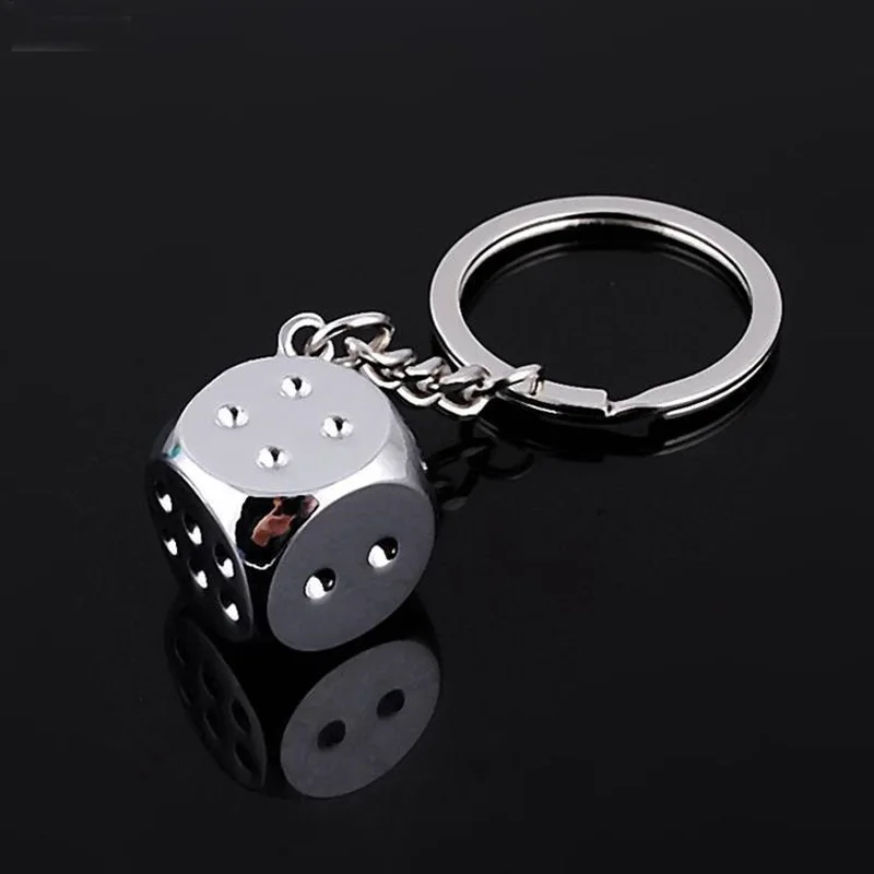 New Dice Key Chain Metal Personality Poker Soccer Guitar Model Alloy Keychain Gift Car Ring | Украшения и аксессуары