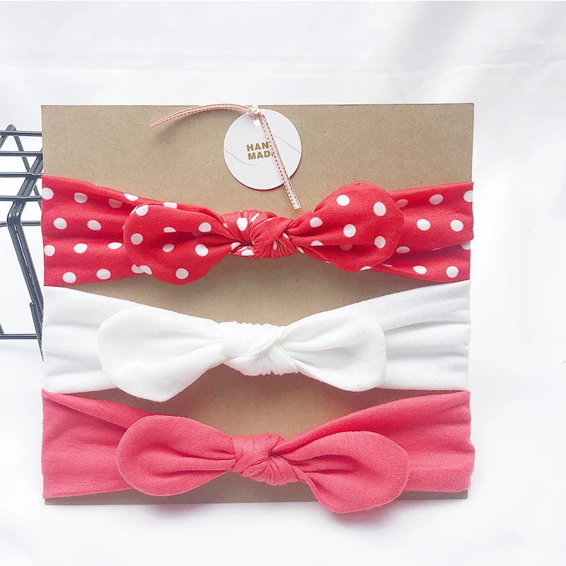 Children's Finger Toothbrush 3pcs/Lot New Desgin Headband For Girls Cute Rabbit Ears Headbands Soft Stretch Knit Hair Bands Baby Hair Accessories Baby Accessories discount
