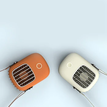 

Hot TOD-Personal Air Conditioner Neck Fan Portable Dual Effect Cooling Neckband Fan Rechargeable USB Hanging Neck Cooler