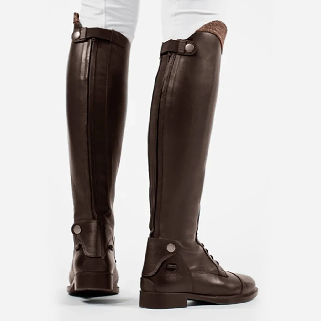 Обувь; женские модные ботинки; zapatos de mujer; женские зимние теплые ботинки на среднем каблуке в стиле панк; стильная обувь для верховой езды без застежки в стиле ретро