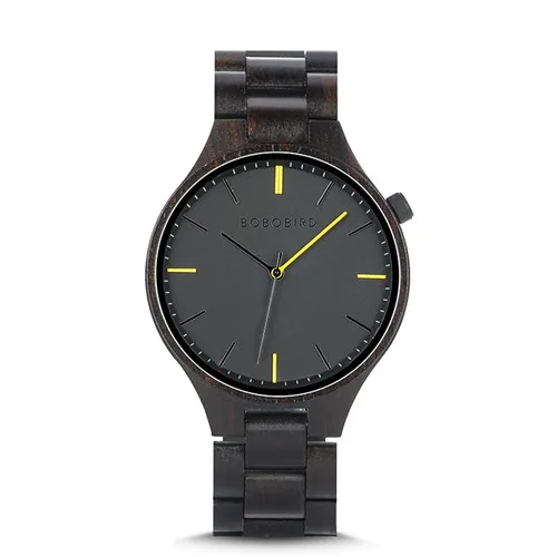 S-V27-1 BOBOBIRD montre homme часы мужские деревянные часы наручные часы с подарочной деревянной коробкой Прямая поставка V-S27 - Цвет: S-V27-1