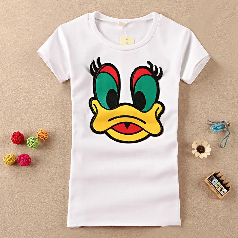 Han edition cartoon grinding qiu dong MAO more cotton short sleeve T-shirt | Женская одежда