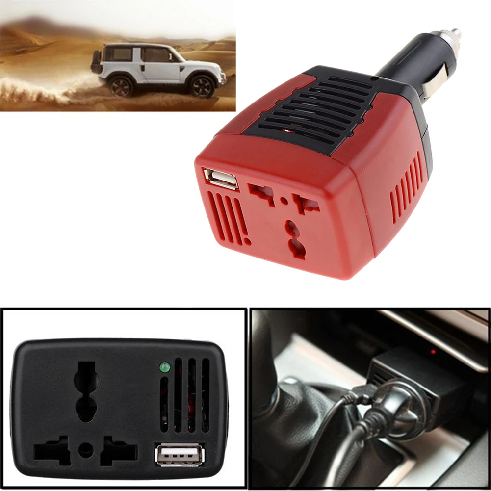 Автомобильный инвертор USB 2.1A 150 Вт DC 12 В AC 220 В 50 ± 2 Гц адаптер конвертер с прикуривателем автомобильное зарядное устройство для мобильного телефона La
