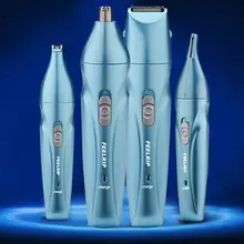 1 Набор 4 в 1 перезаряжаемый триммер для волос электрический мужской ушной аппарат для носа, для брови набор для бритья бороды инструмент