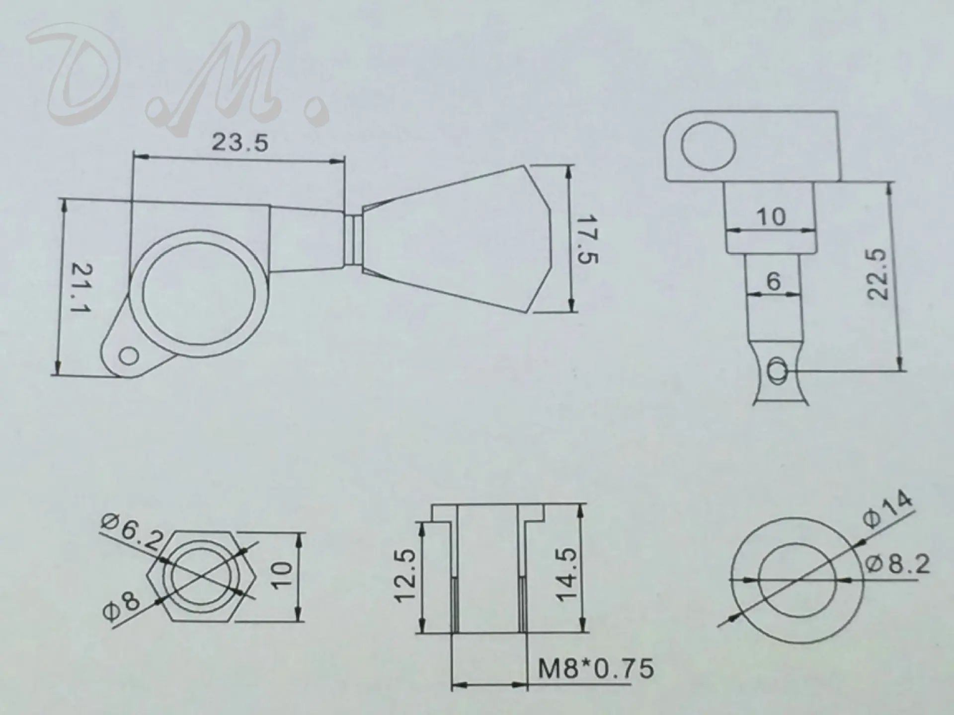 Supply Guitar Accessories min yao xian Volume Maker Bakelite Guitar LP Long Rhombus Alloy Head Total-enclosed Quasi-Gold Plated