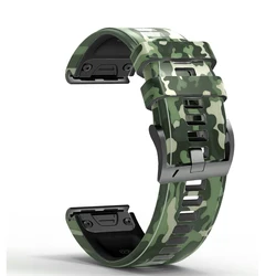 Enhance your timepiece with our Stylish Printed Silicone Smart Watchband Strap featuring a Quick Release mechanism - 22mm Fenix 5 5 Plus (10)