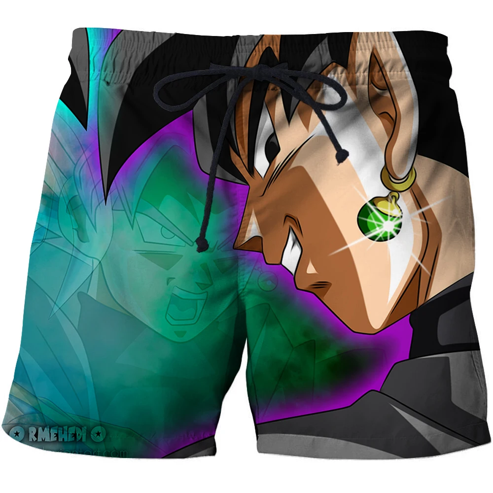 Fashion Anime 3D Print Shorts Men dragon ball pants Goku Casual Loose Board Shorts Summer Beach Breathable Beach shorts s-6xl