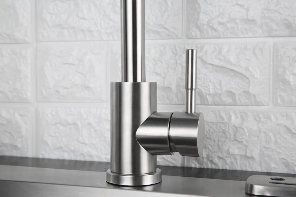 Kitchen Faucet 360 Degree Swivel Stainless Steel Kitchen Sink Faucet Single Handle Hot and Cold Mixer Sink Faucet (3)