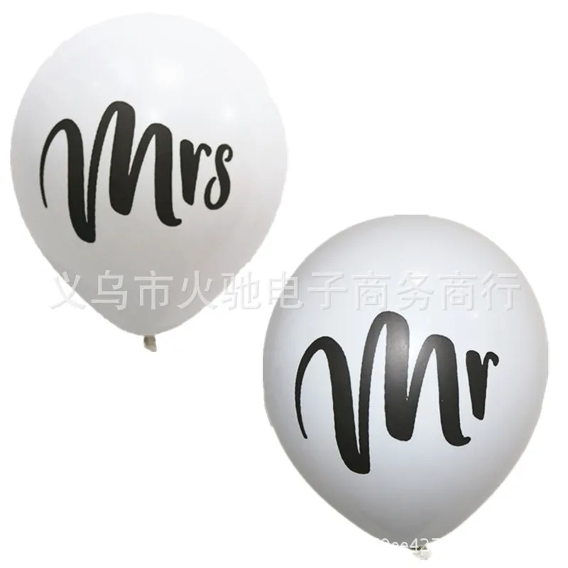 Aliexpress Amazon стиль только что замужние резиновые воздушные шары MR's Balloon Cross Border