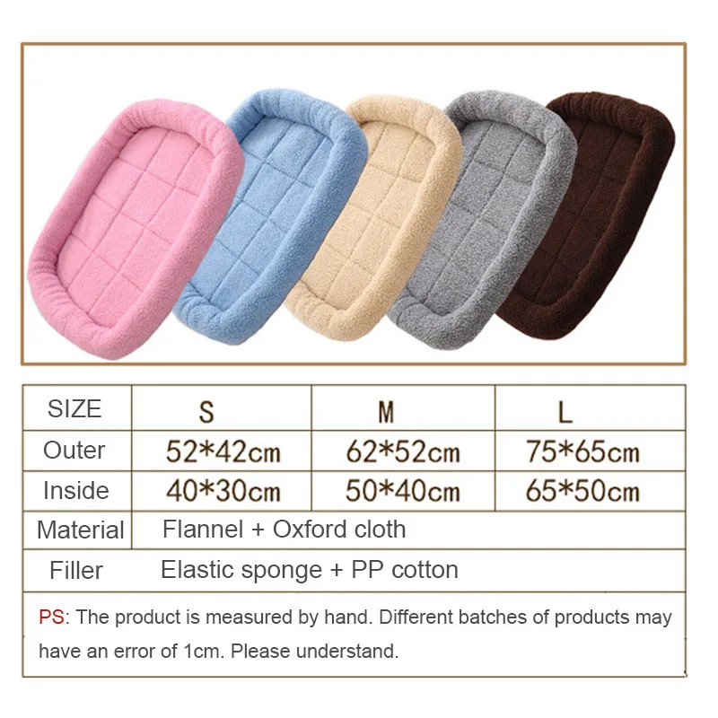 Кровать для собак Теплый мягкий коврик для домашних животных нескользящий Прочный моющийся хлопковый диван для домашних животных для больших собак средних собак щенков кошек