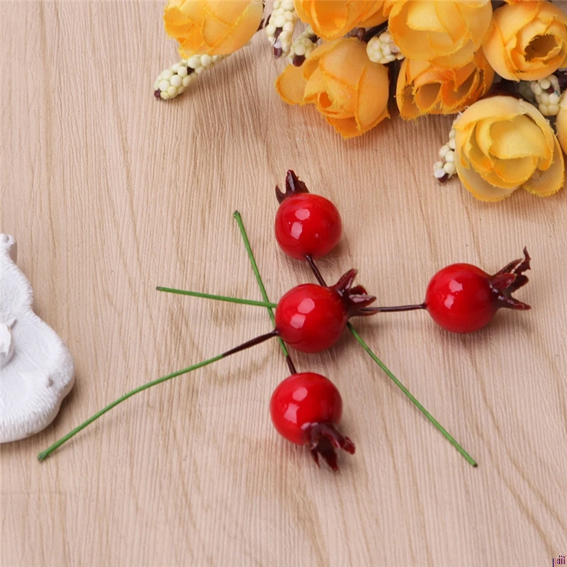 Mini Fake Smooth Pomegranate Fruit Artificial Wedding Christmas Decor
