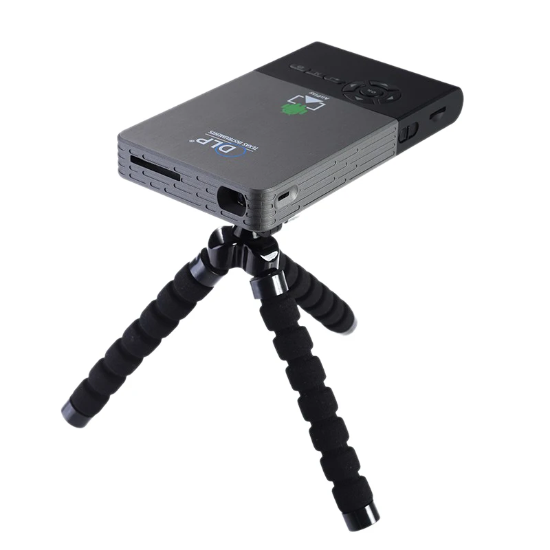 Карманный проектор C2 Dlp проектор Full Hd портативный Wifi проект Android OS 1 г/8 г светодиодный домашний кинотеатр Bluetooth 4,0 проектор мини-ПК