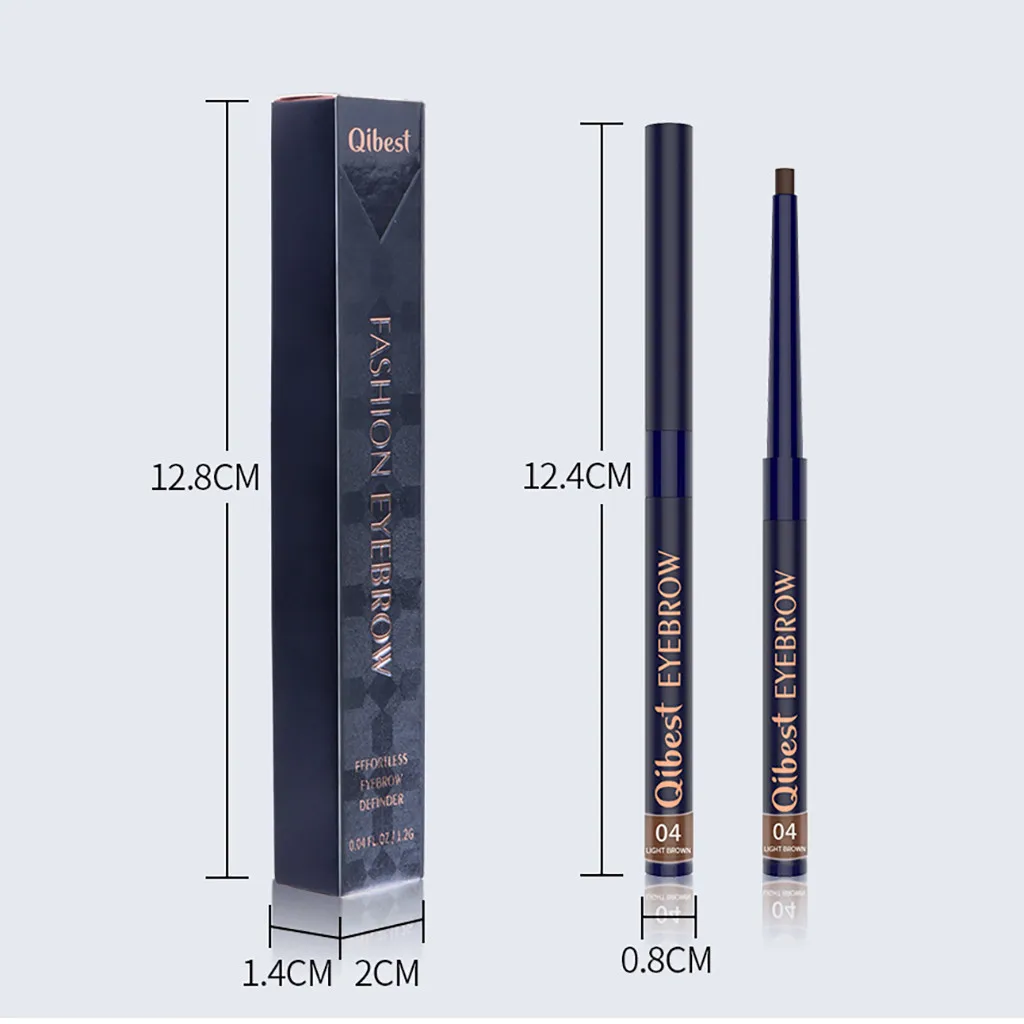 Eyebrow Pencil 5 Colors Long-Lasting Rotating Waterproof And Sweat-Proof Oval Eyebrow Tattoo Pen Women Makeup Tools Freeshipping