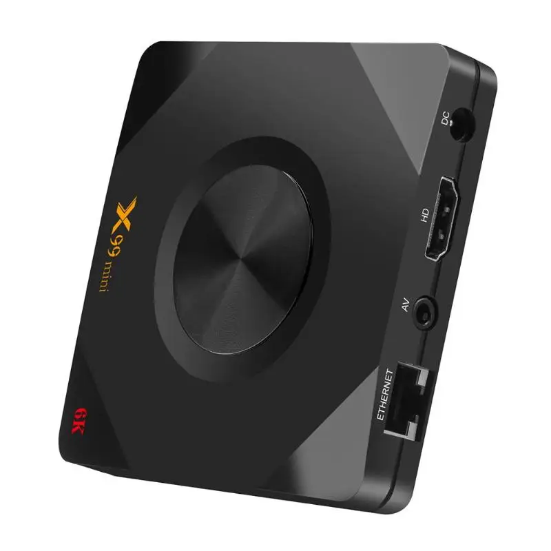 X99mini ТВ коробка 4 Гб+ 32 ГБ Android 9,0 H6 четырехъядерный 2,4G/5G WiFi телеприставка HDMI2.0 lcd цифровой дисплей Hardward 3D 6K 2,4G пульт дистанционного управления