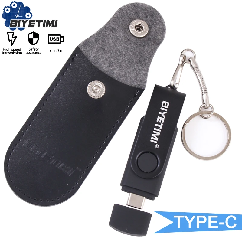 Biyetimi usb флэш-накопитель Новое поступление usb type-c, 16 ГБ, 32 ГБ, 64 ГБ, 128G 256G usb-накопитель, карта памяти, TF карта с фактическим объемом 3,0 otg stick