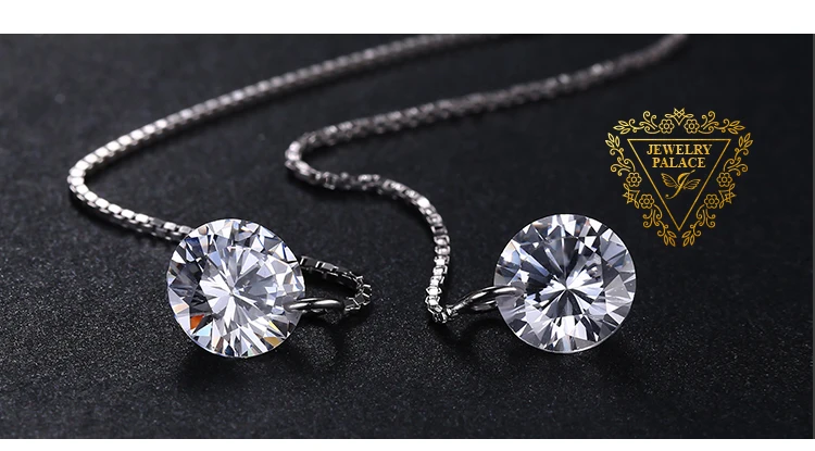 H5ff2f91eb23c4e1e9caf4449e7cd3d86L - JewelryPalace 925 Sterling Silver Cubic Zirconia CZ Long Drop Earrings For Women Korean Earrings 2020 Earings Fashion Jewelry