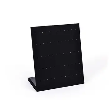 

Velvet L Shaped Slots Ring Display Storage Organizer Holder