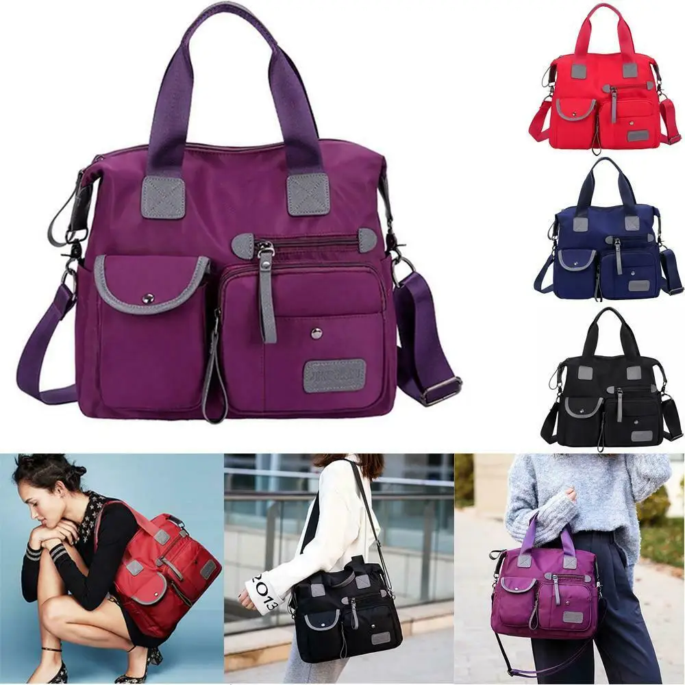 Women Lady Waterproof Nylon Shoulder Messenger Bag Large Capacity Crossbody Bags