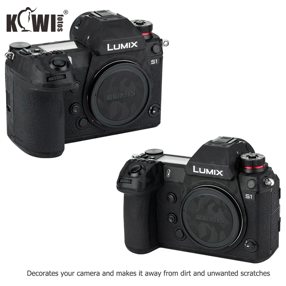 Kiwifotos Анти-Царапины камеры тела кожного покрытия Защитная пленка для Panasonic Lumix S1 S1R 3M наклейка тени черный