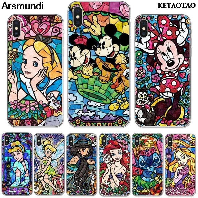 KETAOTAO чехлы для телефонов с изображением Алисы русалки Микки и Минни iPhone 4S 5S 6 7 8 Plus