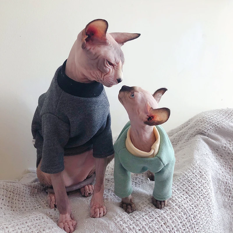 Зимняя теплая хлопковая одежда для кошек, свитер для котов, домашних животных, одежда для собак, товары для кошек, толстовки для собак