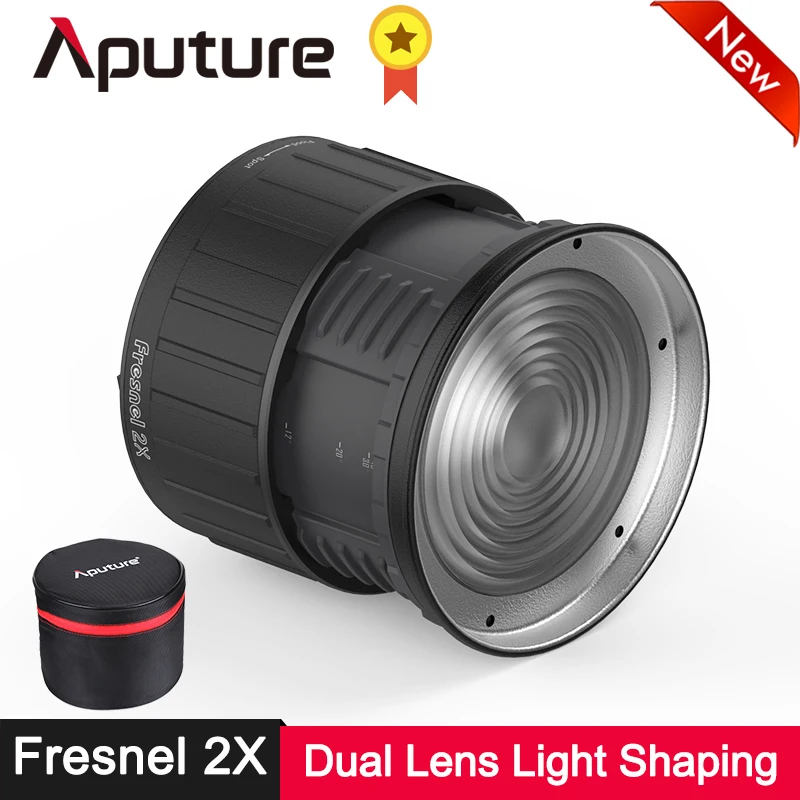 Многофункциональный регулируемый светильник Aputure Fresnel 2X Bowens с двойным объективом