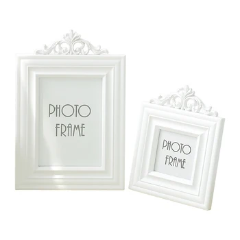 

Vintage Carving Flower Pattern Photo Frame Decoration Figurines Lving Room Decoration Crafts Photo Holders Wedding Love Gifts