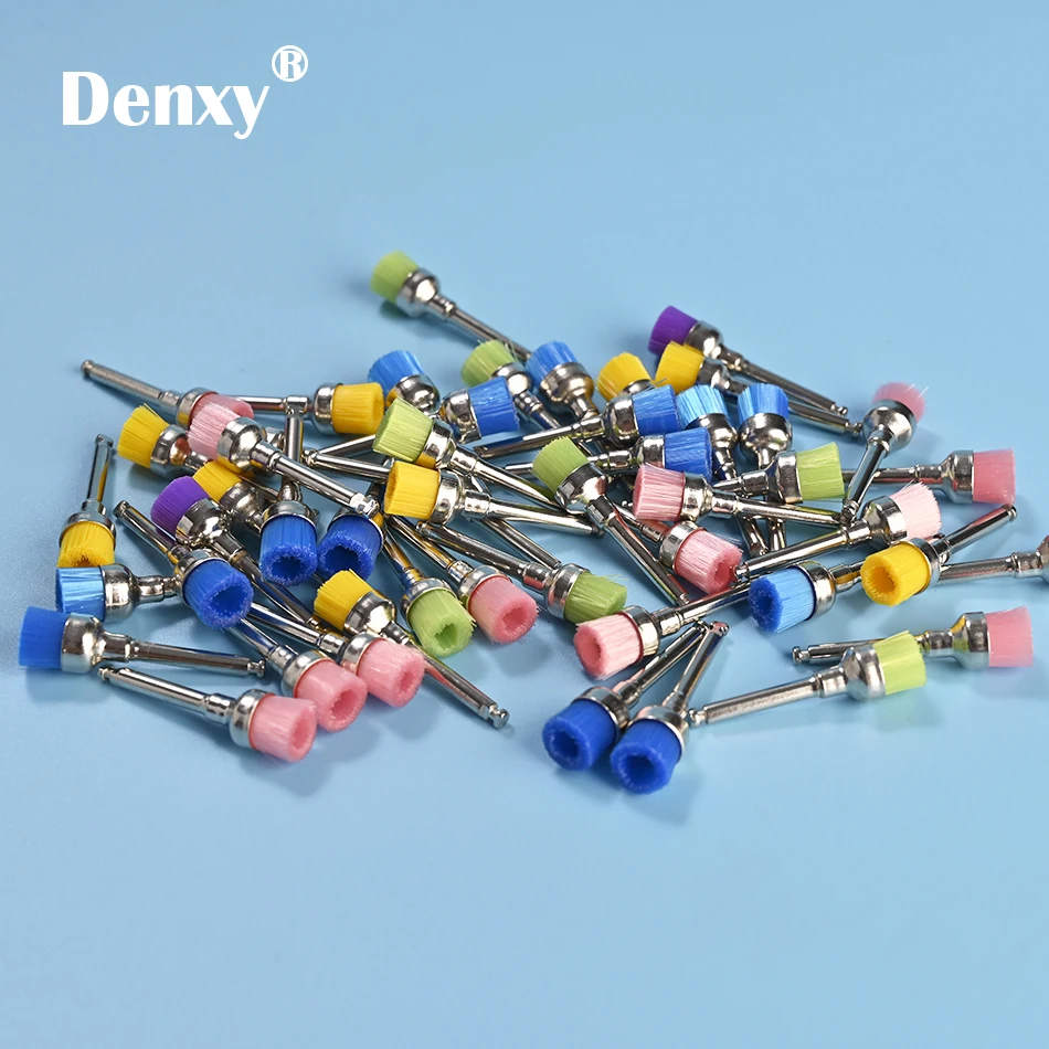 Denxy 200 шт зубные нейлоновое полировочное кисти миска Форма зубная
