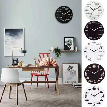 

Decodyne Math Wall Clock - Unique Math Equations Perfect for Classroom or Home