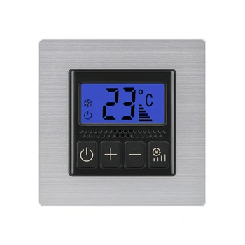 

CAMANNI temperature controller computer room thermostat aluminum alloy panel programmable digital ground temperature regulator
