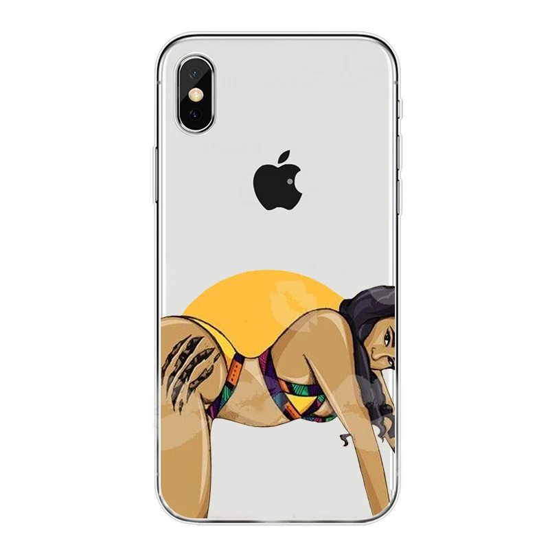 Модный Прозрачный Мягкий ТПУ силиконовый чехол для iphone 8 7 6 6s plus 5 x xs xr xmax 11 11pro 11max coque shell - Цвет: 7492