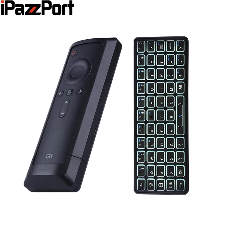 Оригинальная Беспроводная bluetooth клавиатура iPazzPort Mini с подсветкой для XiaoMi Box