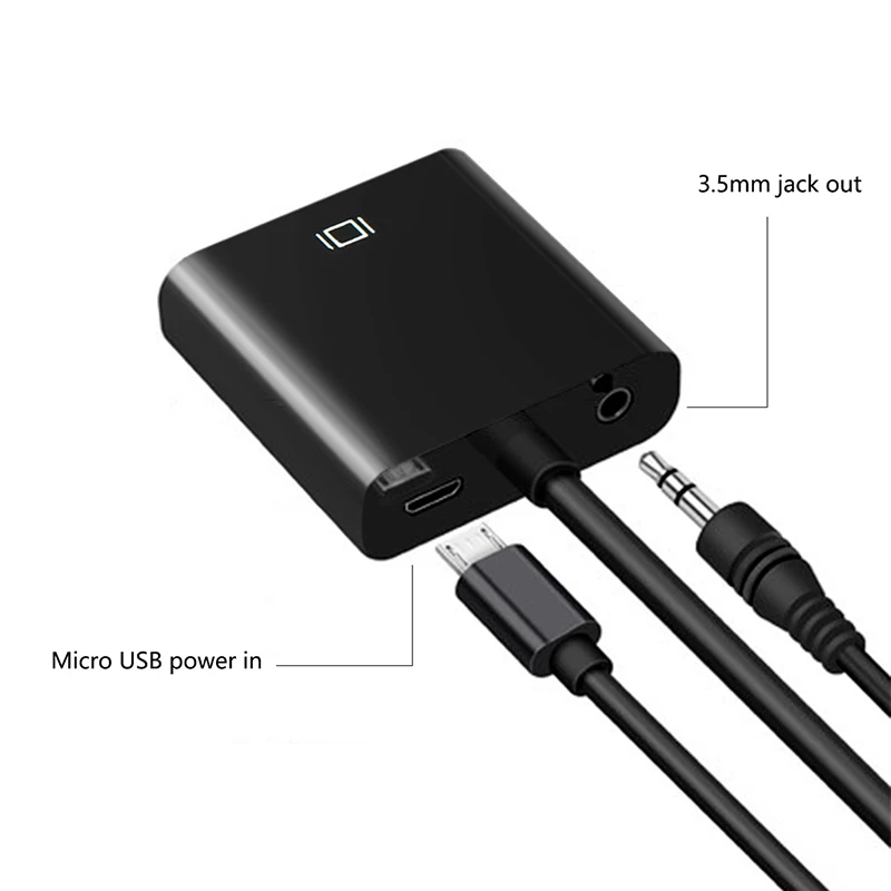 Адаптер hdmi-vga с аудио HDMI VGA цифровой аналоговый видео аудио кабель конвертера 1080p для Xbox 360 PS4 ПК ноутбука ТВ коробка